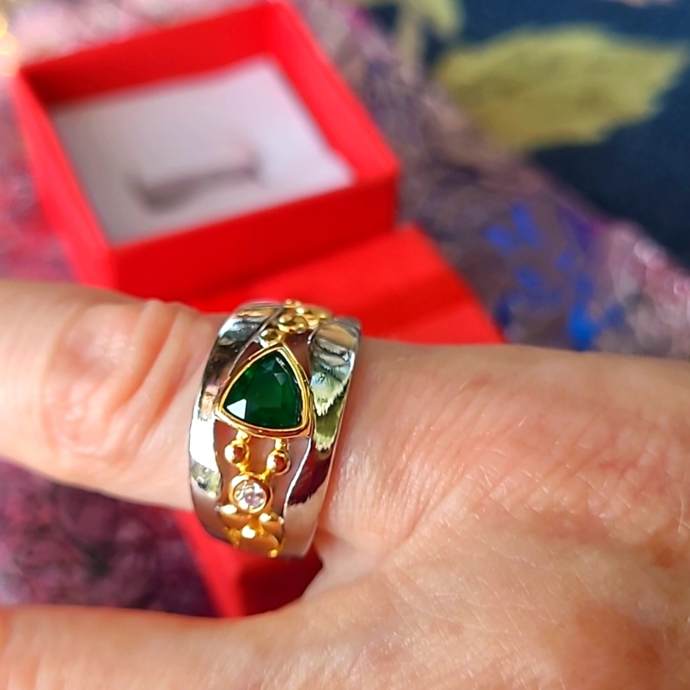Russian Chrome dioxide cigar band ring